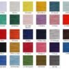 Daruma card-wound sashiko thread colour chart, colours 201–229 for Regular 40m and Thick 30m