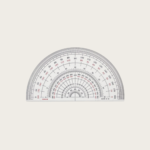 Concise 15cm Half Circle Protractor