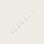 Kawaguchi 30cm Cutting Ruler